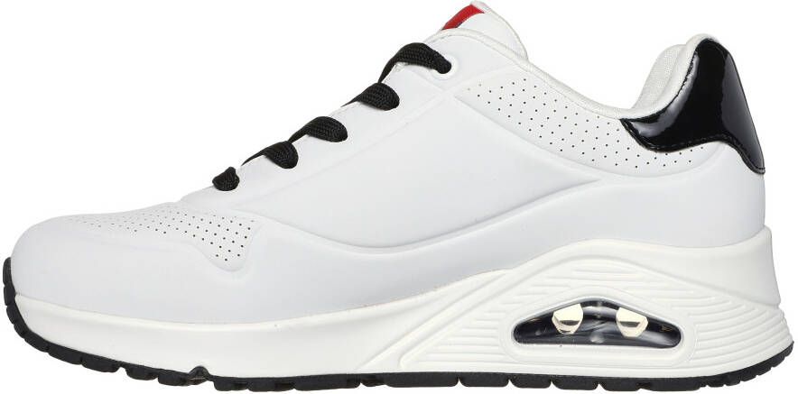 Skechers Sneakers UNO ROLLING STONES SINGLE! met opvallende print vrijetijdsschoen lage schoen veterschoen
