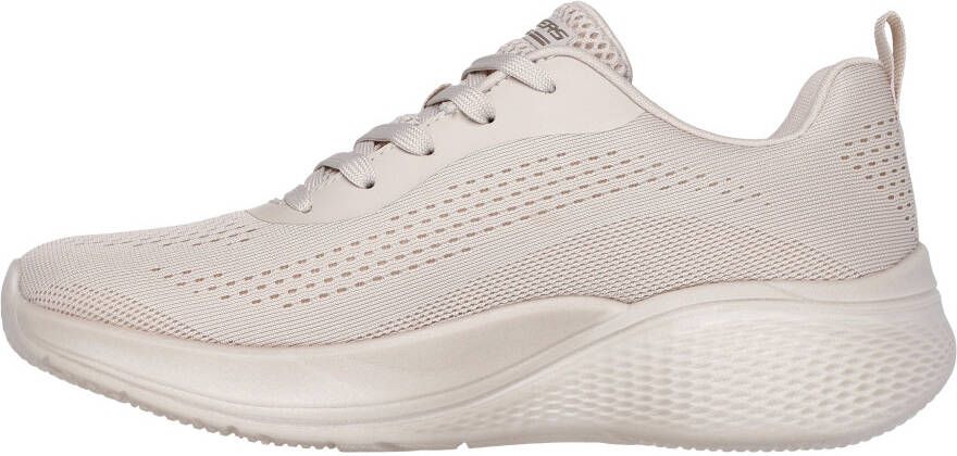 Skechers Sneakers BOBS INFINITY freizeitschoen fitnessschoen veterschoen in trendy materialenmix
