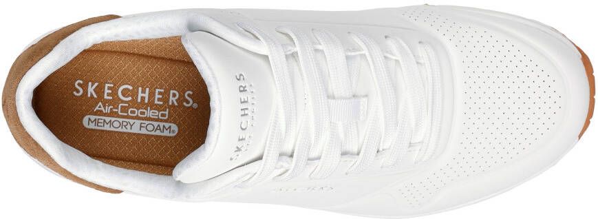 Skechers Sneakers UNO-SUITED ON AIR vrijetijdsschoen lage schoen veterschoen met modieuze sleehak