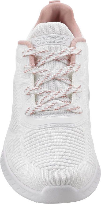 Skechers Sneakers BOBS SQUAD CHAOS AIR met gepolsterde schaprand vrijetijdsschoen lage schoen veterschoen