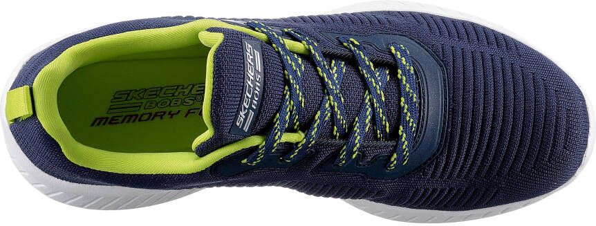 Skechers Sneakers BOBS SQUAD CHAOS AIR met gepolsterde schaprand vrijetijdsschoen lage schoen veterschoen