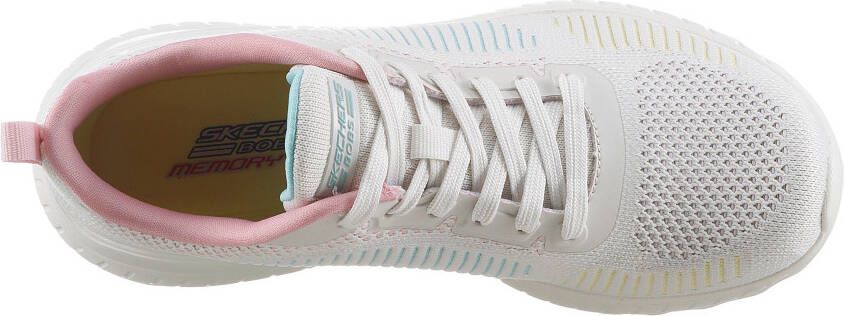 Skechers Sneakers BOBS SQUAD CHAOS COLOR CRUSH in mooie kleurencombinatie vrijetijdsschoen lage schoen veterschoen