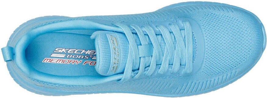 Skechers Sneakers BOBS SQUAD CHAOS-COOL RYTHMS brei sneakers veterschoen in vegan uitvoering