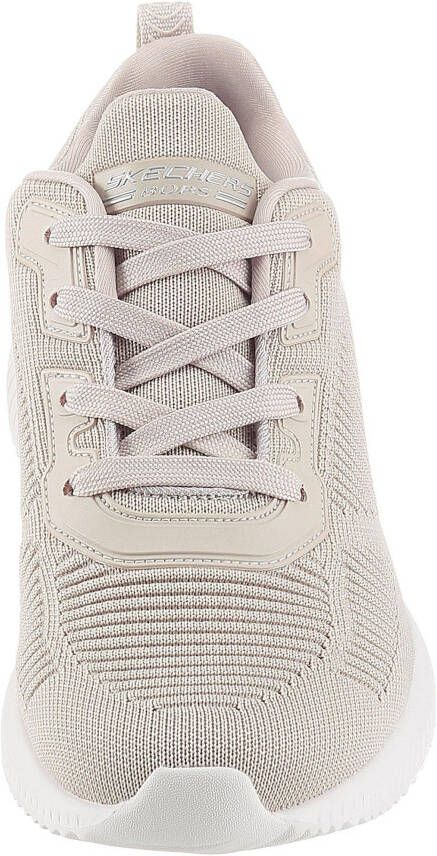 Skechers Sneakers BOBS SQUAD TOUGH TALK met skech-knit vrijetijdsschoen lage schoen veterschoen
