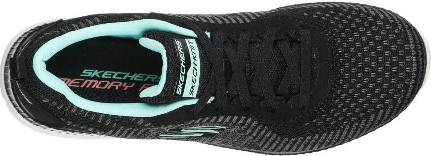 Skechers Sneakers BOUNTIFUL-PURIST in brei-look vrijetijdsschoen lage schoen veterschoen