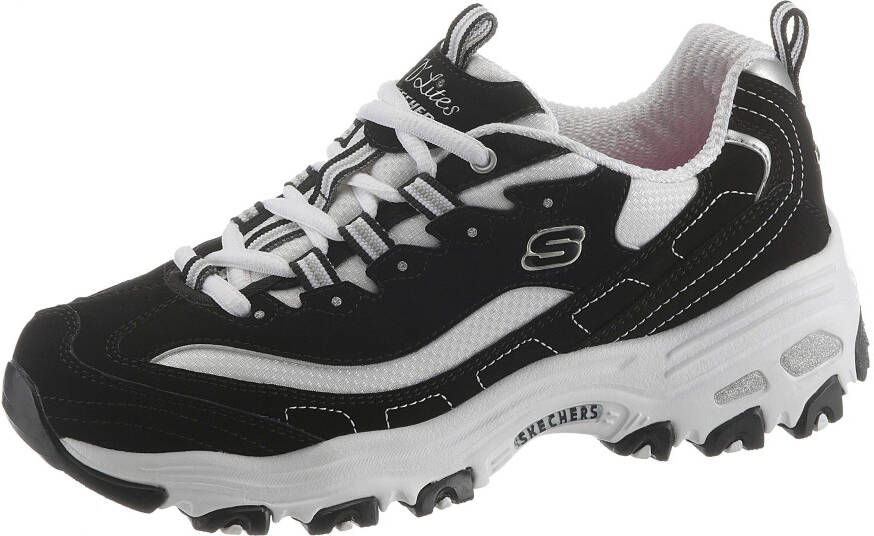 Skechers Sneakers D´Lites Biggest Fan in trendy chunky-style vrijetijdsschoen lage schoen veterschoen