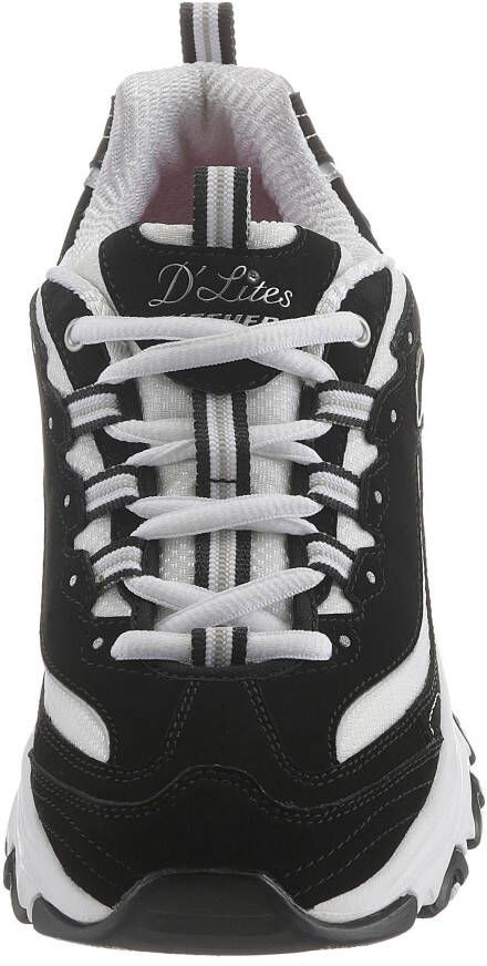 Skechers Sneakers D´Lites Biggest Fan in trendy chunky-style vrijetijdsschoen lage schoen veterschoen