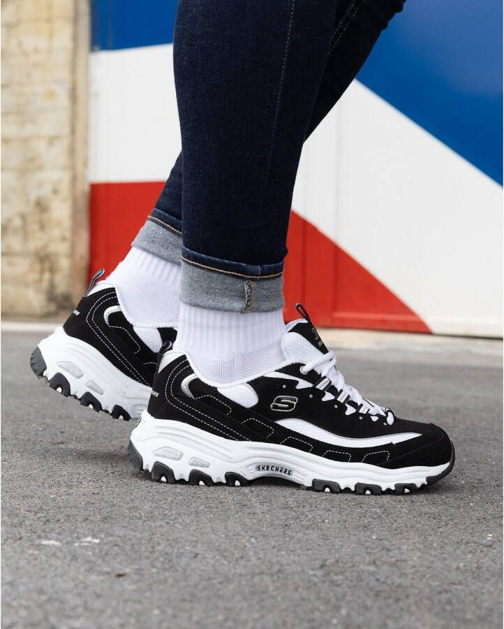 Skechers Sneakers D´Lites Biggest Fan Vrijetijdsschoen lage schoen veterschoen in trendy chunky-stijl