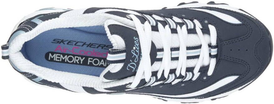 Skechers Sneakers D´Lites Biggest Fan Vrijetijdsschoen lage schoen veterschoen in trendy chunky-stijl