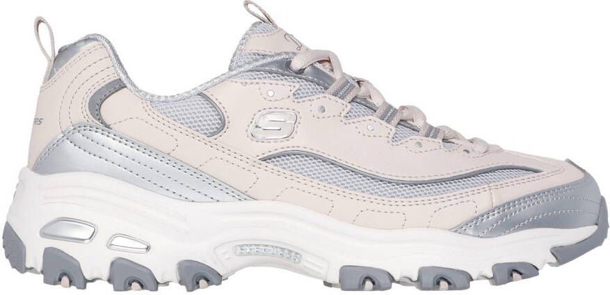 Skechers Sneakers D'LITES-CHROMATIC plateausneaker veterschoen met metallic accenten