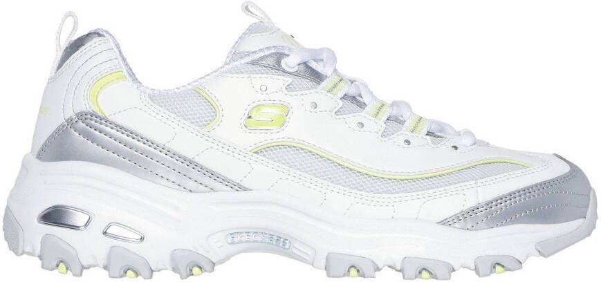 Skechers Sneakers D'LITES-CHROMATIC plateausneaker veterschoen met metallic accenten