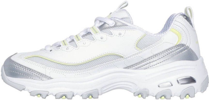 Skechers Sneakers D'LITES-CHROMATIC plateausneaker veterschoen met metallic accenten