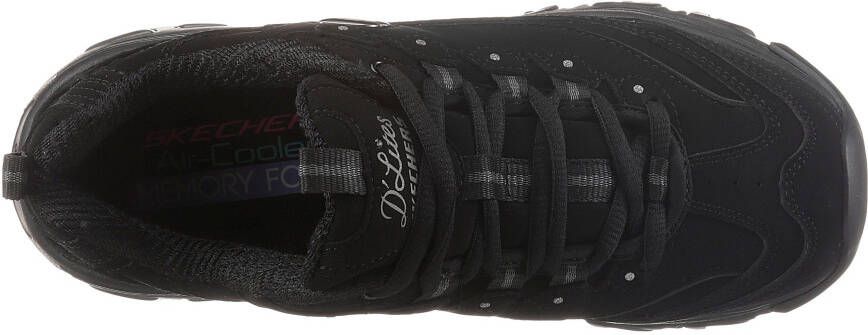 Skechers Sneakers D'LITES PLAY ON Vrijetijdsschoen lage schoen veterschoen met Air Cooled Memory Foam