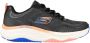 Skechers D' Lux Fitness 149833-BKMT Vrouwen Zwart Trainingschoenen - Thumbnail 6