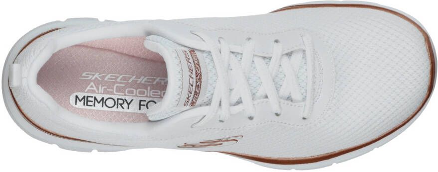 Skechers Sneakers FLEX APPEAL 4.0 BRILLINAT VIEW Vrijetijdsschoen lage schoen veterschoen met Air Cooled Memory Foam
