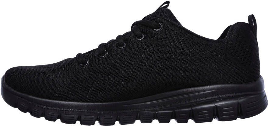 Skechers Sneakers Graceful Get Connected Vrijetijdsschoen lage schoen veterschoen in schoenwijdte G (wijd)