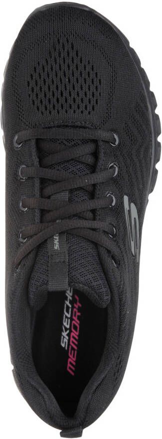 Skechers Sneakers Graceful Get Connected Vrijetijdsschoen lage schoen veterschoen in schoenwijdte G (wijd)
