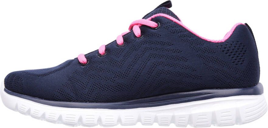 Skechers Sneakers Graceful Get Connected Vrijetijdsschoen lage schoen veterschoen in schoenwijdte G (wijd)