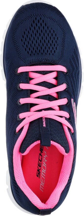 Skechers Sneakers Graceful Get Connected Vrijetijdsschoen lage schoen veterschoen in schoenwijdte G (wijd)