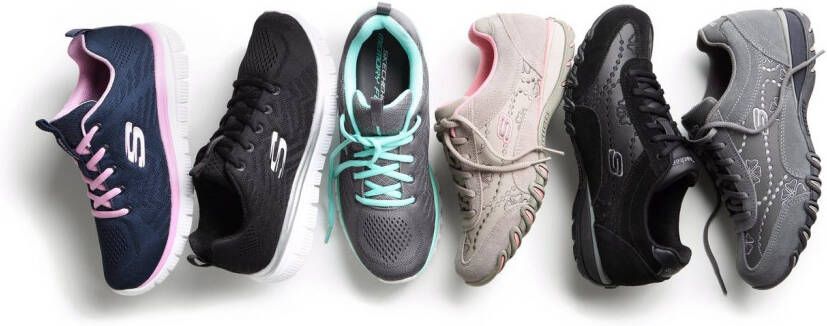 Skechers Sneakers Graceful Get Connected Vrijetijdsschoen lage schoen veterschoen met memory foam