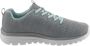 Skechers Graceful-Twisted Fortune Grijs-Mint Dames Sneakers - Thumbnail 6