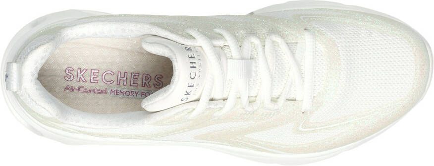 Skechers Sneakers met sleehak TRES-AIR UNO-GLIT-AIRY met coole hakontwerp vrijetijdsschoen lage schoen veterschoen