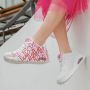 Skechers Sneakers met sleehak UNO-SPREAD THE LOVE Vrijetijdsschoen lage schoen veterschoen met coole graffiti-print - Thumbnail 15