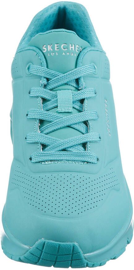 Skechers Sneakers met sleehak Uno Stand on Air met fijne perforatie vrijetijdsschoen lage schoen veterschoen