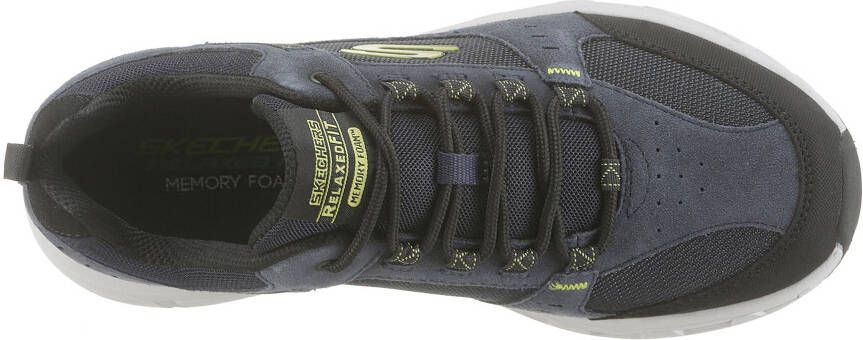 Skechers Sneakers Oak Canyon met memory foam-uitrusting vrijetijdsschoen lage schoen veterschoen