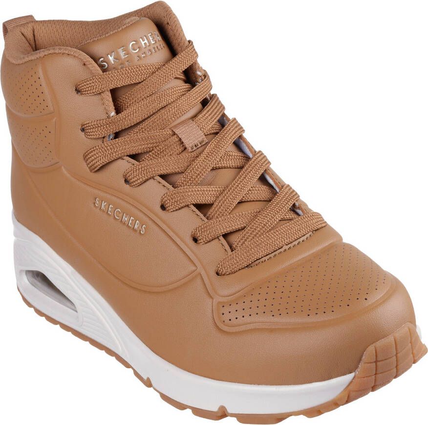 Skechers Sneakers Uno wedge sneaker high top sneaker veterschoen met luchtkussen sleehak