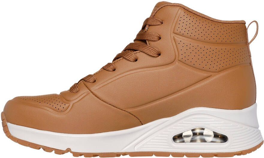 Skechers Sneakers Uno wedge sneaker high top sneaker veterschoen met luchtkussen sleehak