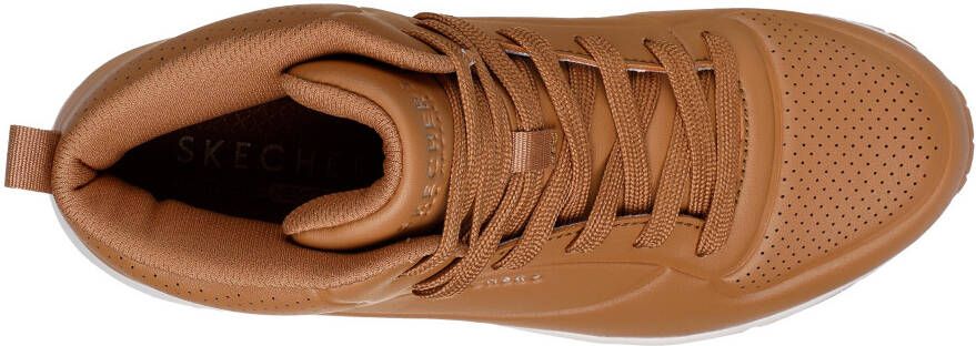 Skechers Sneakers Uno wedge sneaker high top sneaker veterschoen met luchtkussen sleehak