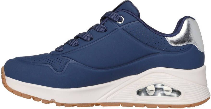 Skechers Sneakers UNO GOLDEN AIR Vrijetijdsschoen lage schoen veterschoen met metallic inzet