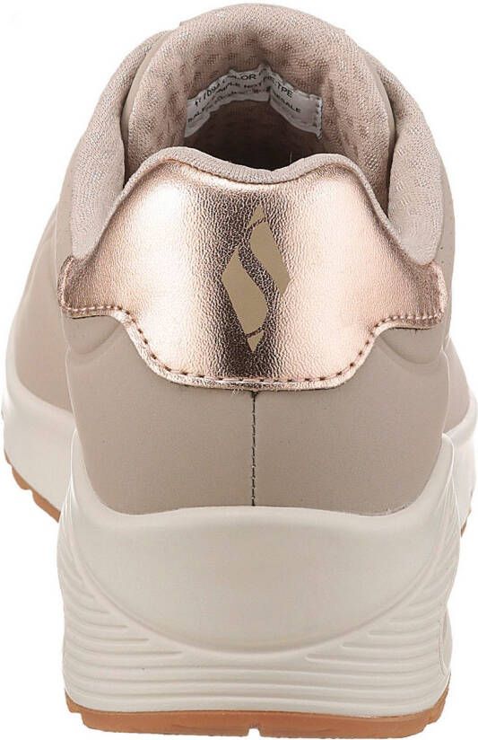 Skechers Sneakers UNO GOLDEN AIR Vrijetijdsschoen lage schoen veterschoen met metallic inzet