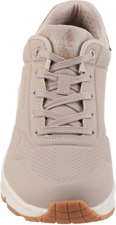Skechers Sneakers UNO GOLDEN AIR Vrijetijdsschoen lage schoen veterschoen met metallic inzet