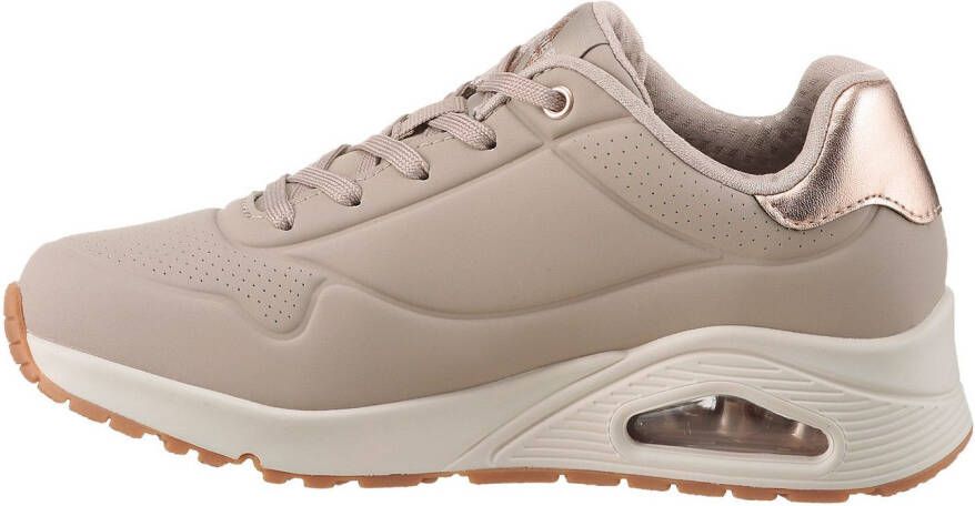 Skechers Sneakers UNO GOLDEN AIR Vrijetijdsschoen lage schoen veterschoen met metallic inzet