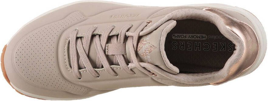 Skechers Sneakers UNO GOLDEN AIR Vrijetijdsschoen lage schoen veterschoen met metallic inzet