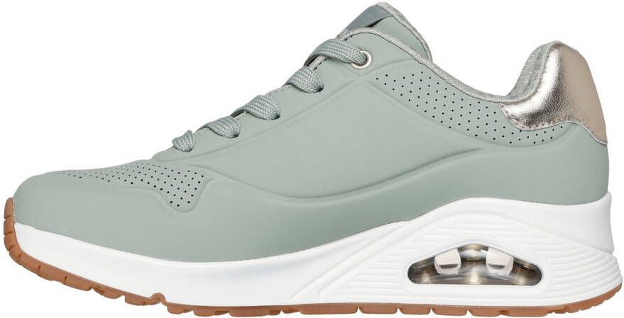Skechers Sneakers UNO GOLDEN AIR Vrijetijdsschoen lage schoen veterschoen met metallic inzet