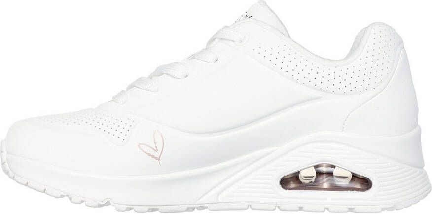 Skechers Sneakers UNO-GOLDEN HEART Vrijetijdsschoen veterschoen met goudkleurige mylar borduursels