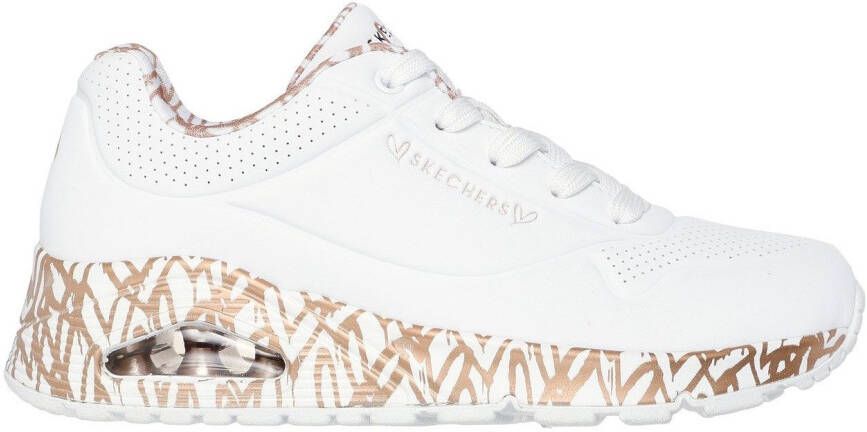 Skechers Sneakers UNO LOVING LOVE Vrijetijdsschoen lage schoen veterschoen met luchtkamerzool