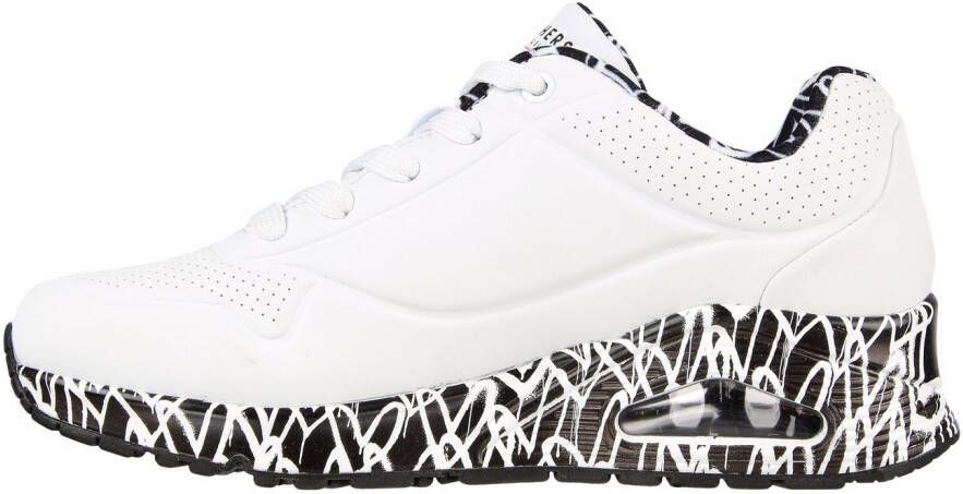 Skechers Sneakers UNO LOVING LOVE Vrijetijdsschoen lage schoen veterschoen met luchtkamerzool