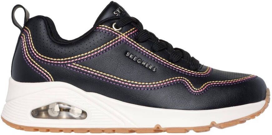 Skechers Sneakers UNO-LUXURIOUS STITCHES wedge sneaker plateau sneaker met skech-air functie