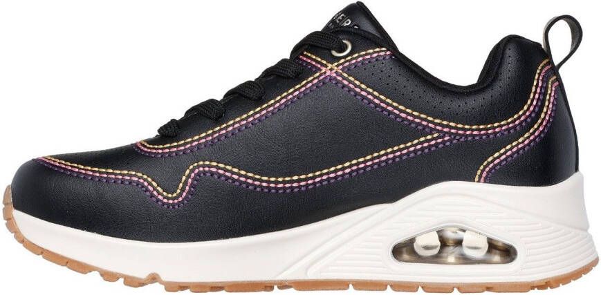 Skechers Sneakers UNO-LUXURIOUS STITCHES wedge sneaker plateau sneaker met skech-air functie