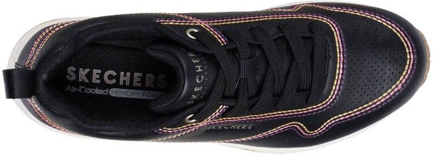 Skechers Sneakers UNO-LUXURIOUS STITCHES wedge sneaker plateau sneaker met skech-air functie