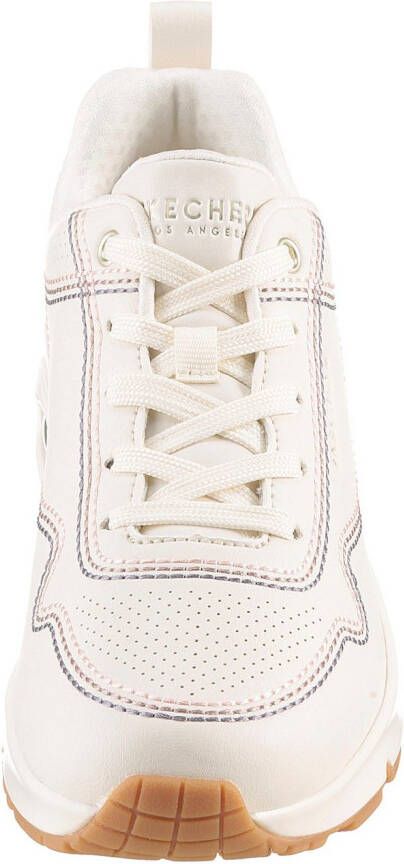 Skechers Sneakers UNO-LUXURIOUS STITCHES wedge sneaker plateau sneaker met skech-air functie