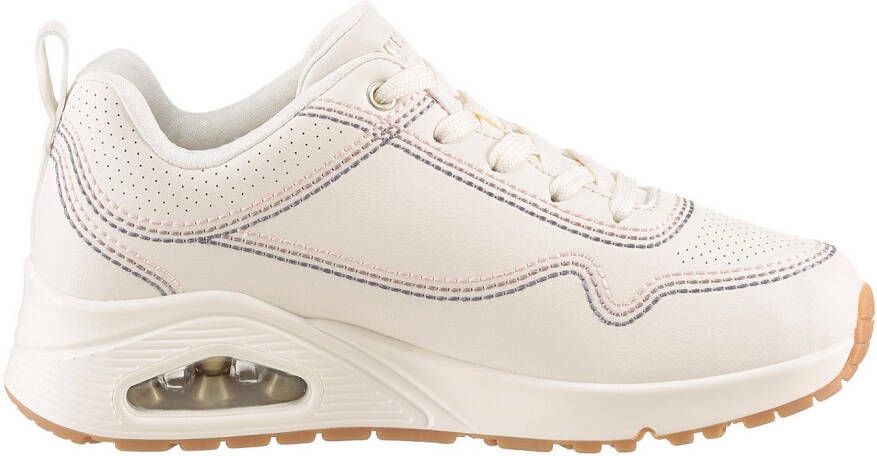 Skechers Sneakers UNO-LUXURIOUS STITCHES wedge sneaker plateau sneaker met skech-air functie