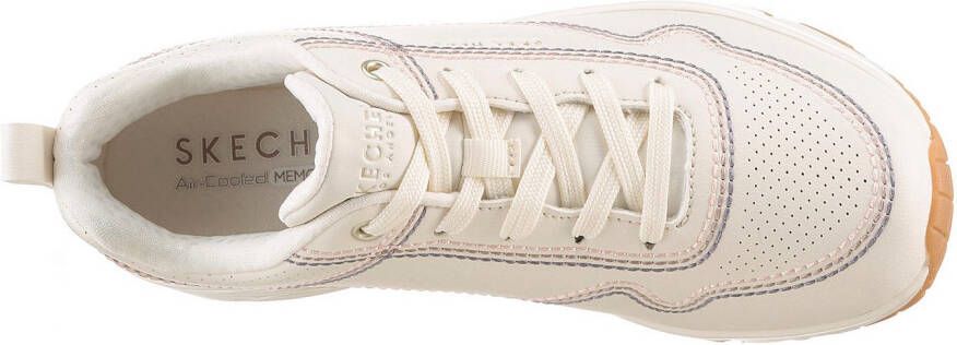 Skechers Sneakers UNO-LUXURIOUS STITCHES wedge sneaker plateau sneaker met skech-air functie