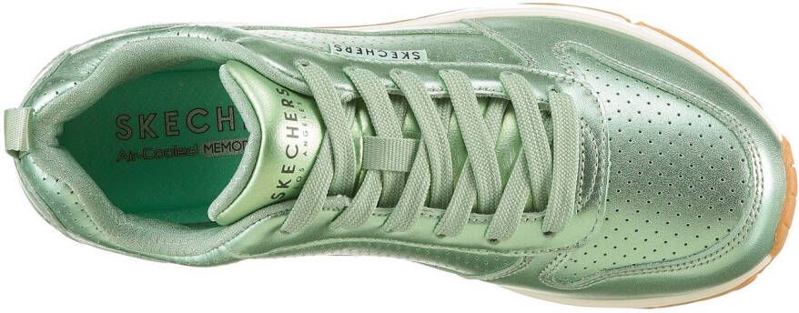 Skechers Sneakers Uno Metallixs sleesneaker plateausneaker veterschoen lage schoen in metallic-look