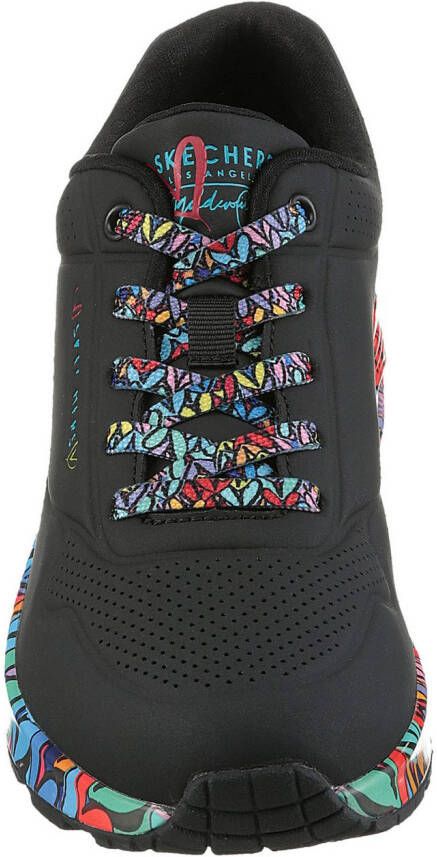 Skechers Sneakers Uno Plateausneaker veterschoen met sleehak