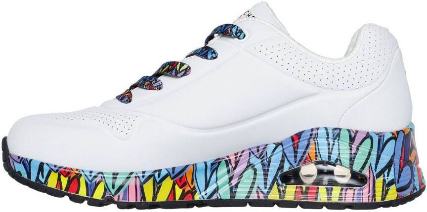 Skechers Sneakers Uno Plateausneaker veterschoen met sleehak